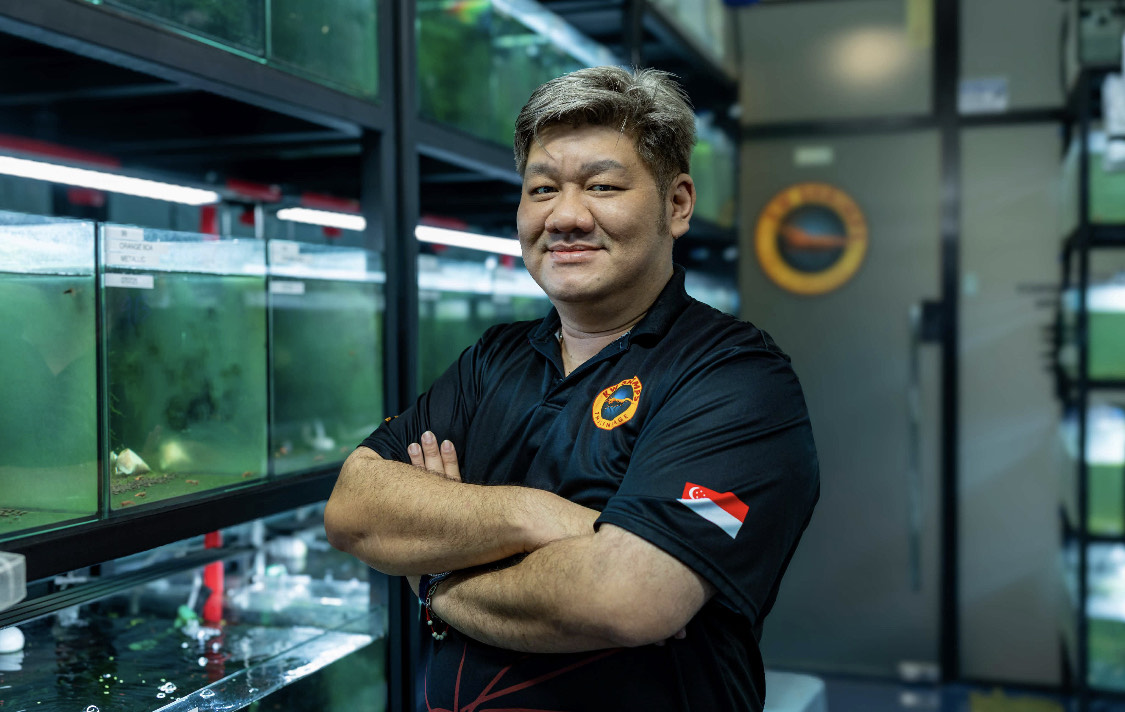 Kelvin Wong at KW Shrimps